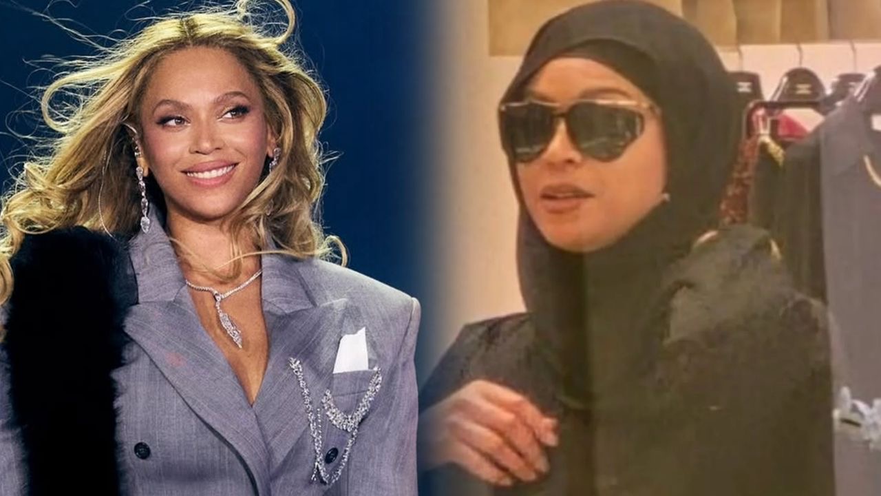 Beyonce bertudung, berabaya di Qatar