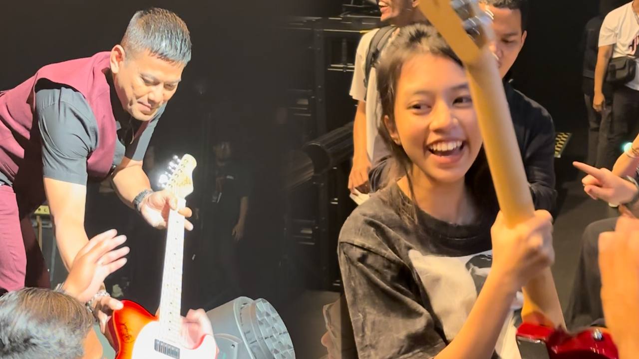 Azlan Gd Bertuah peminat Azlan, dapat gitar berharga lebih RM2,000